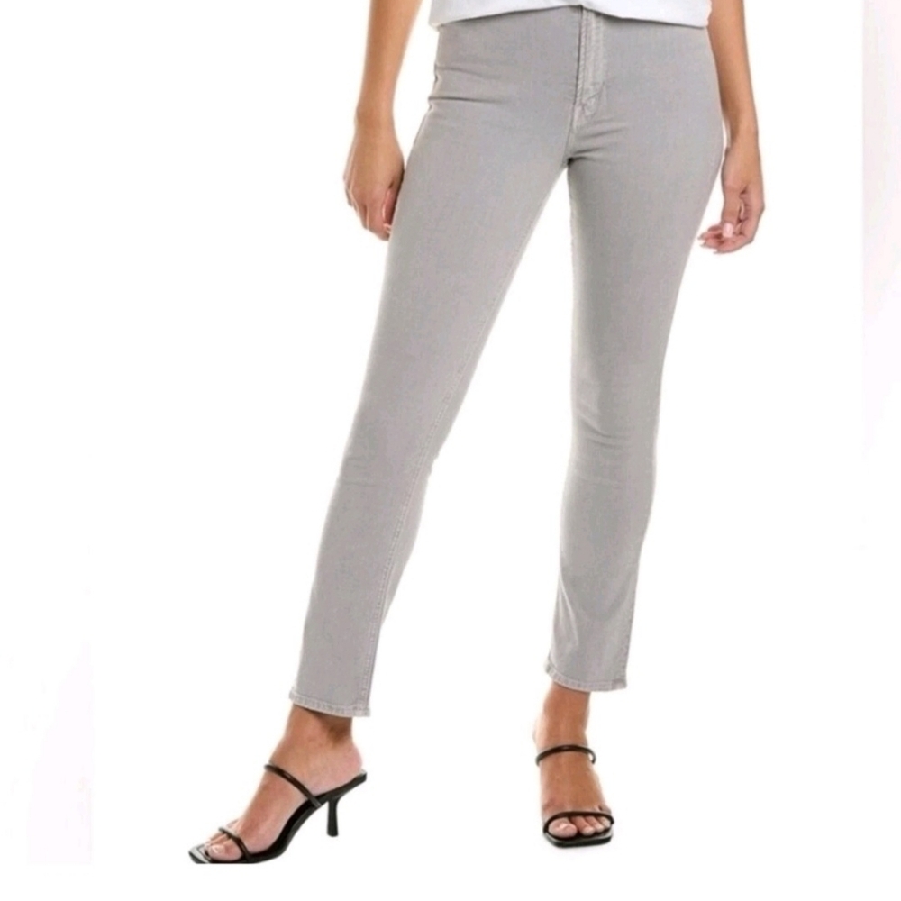 MOTHER Mid-Rise Dazzler Ankle Jeans Chalk It Up Size 31